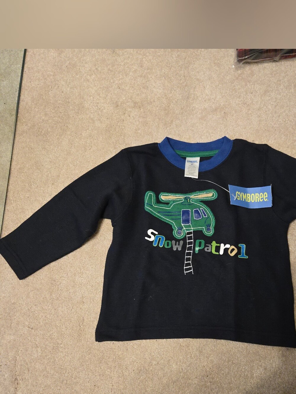 NWT Gymboree Navy Blue "Snow Patrol" Knit Shirt Size 2 T